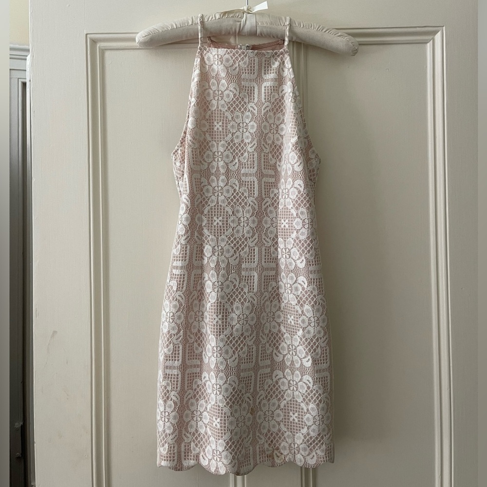 Forever 21 White Halter Mini Dress